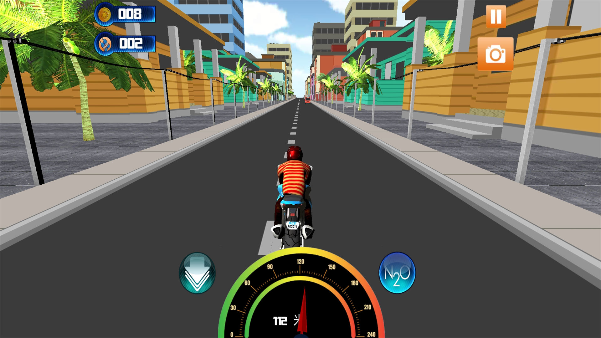 真实公路摩托车3D游戏
