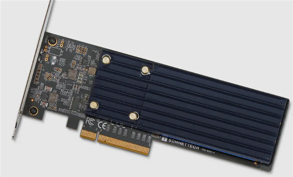 Sonnet推适用于Mac Pro的M.2 2x4半高PCIe卡