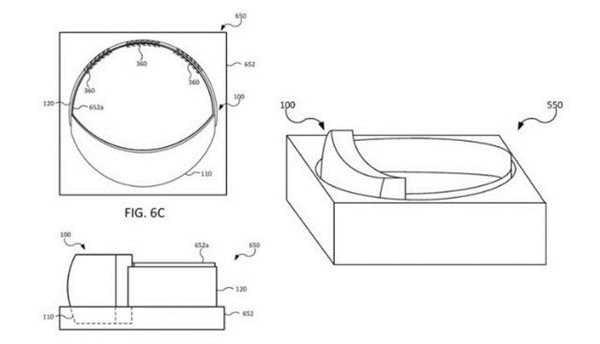 苹果新专利：混合现实眼镜充电支架