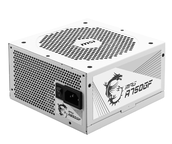 颜值爱了 微星发布MPG A750GF WHITE纯白色电源：全模组设计