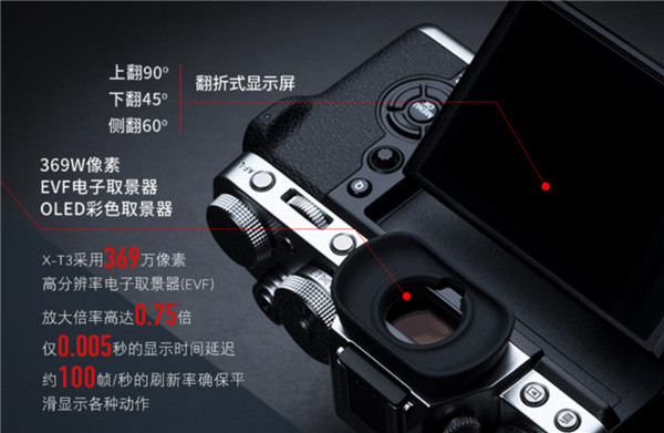 富士X-T5相机新料：回归三向翻折屏