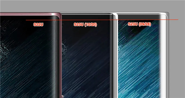 OnLeaks更新Galaxy S23 Ultra渲染图：上下边框并非对称