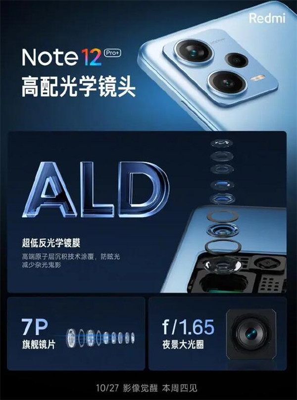 不仅2亿像素传感器，Redmi Note 12 Pro+采用“高配光学镜头”