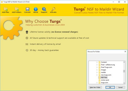 Turgs NSF to Maildir Wizard(NSF转Maildir转换工具) v2.0.0 正式版