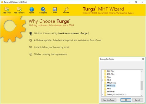 Turgs MHT Wizard(MHT文件转换工具) v2.0.0 正式版
