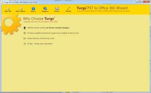 Turgs PST to Office 365 Wizard(PST到Office 365迁移工具) v2.0 正式版