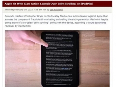 iPadMini 6现“果冻屏”遭诉讼 具体怎么回事