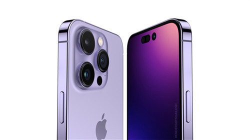 紫色iPhone14 Pro概念渲染图曝光 苹果14手机图片及价格预测