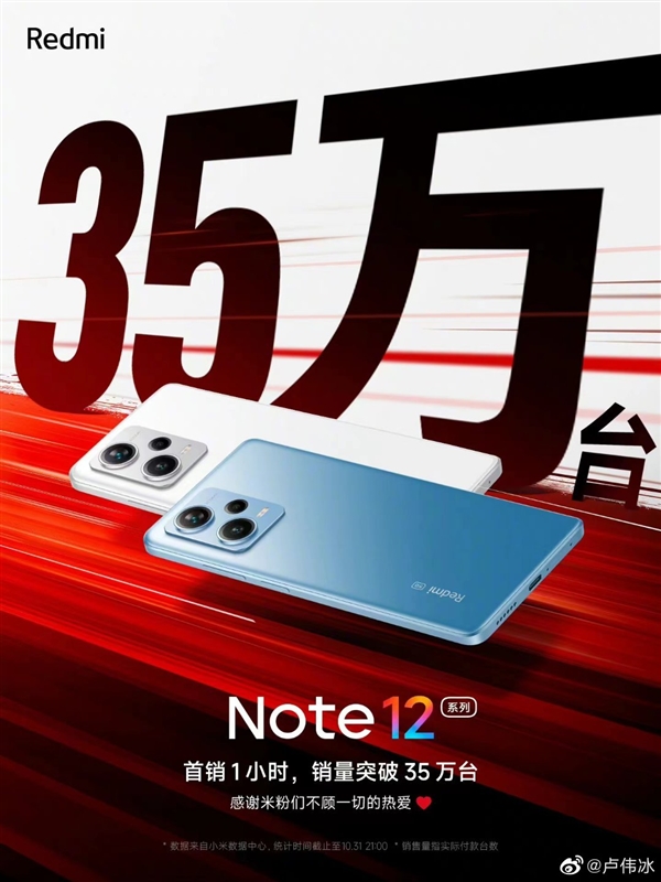 Redmi Note 12追加订单 主打影像和快充