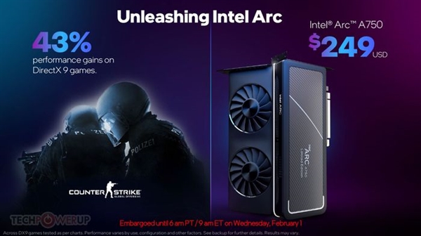Intel Arc 750新驱动提升43%游戏性能！RTX 3060最大劲敌来了